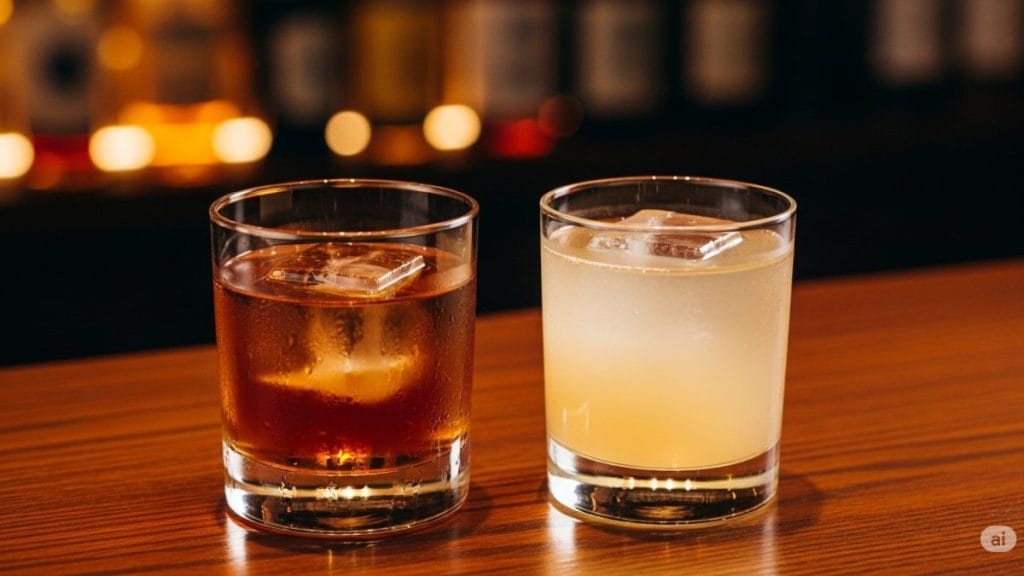 緑茶ハイとウイスキー・焼酎の違い