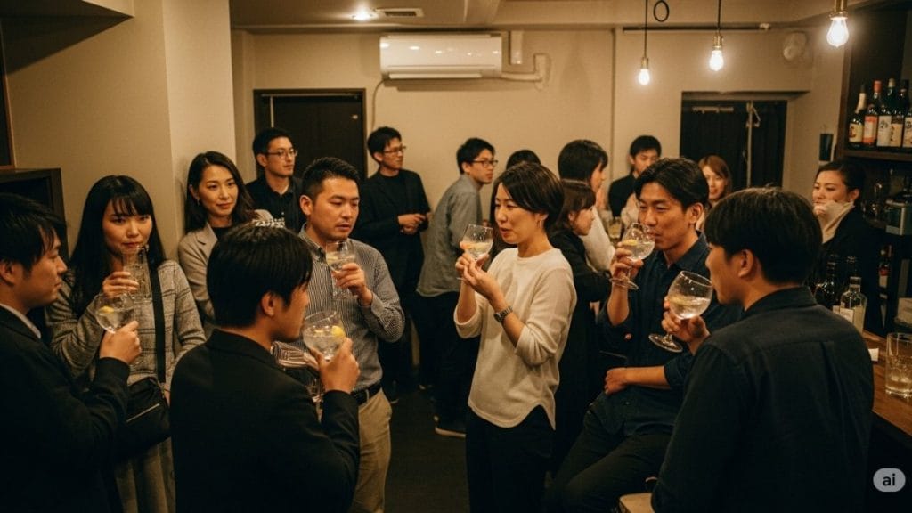 ジントニック好きの女性や男性のイメージ