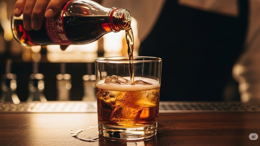 コーラで割って手軽に楽しむ